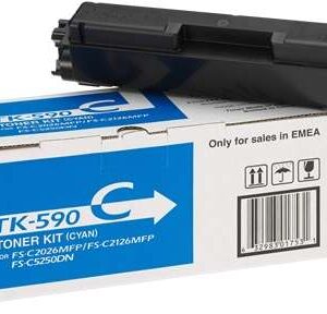 Kyocera TK590 Cyan Cartucho de Toner Original - 1T02KVCNL0/TK590C