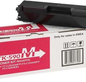 Kyocera TK590 Magenta Cartucho de Toner Original - 1T02KVBNL0/TK590M
