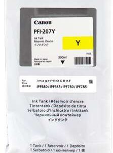 Canon PFI207 Amarillo Cartucho de Tinta Original - PFI207Y/8792B001