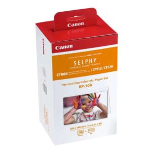 Canon RP-108 Value Pack Original - 2x Kits de Tinta de 54 Impresiones - 108 Hojas de Papel Foto 100x148 mm (4x6") - 8568B001