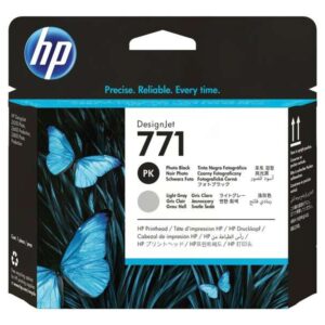 HP 771 Cabezal de Impresion Original - Negro Photo, Gris Light - CE020A