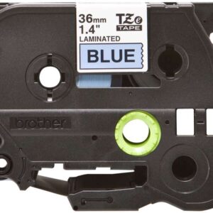 Brother TZe561 Cinta Laminada Original de Etiquetas - Texto negro sobre fondo azul - Ancho 36mm x 8 metros