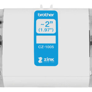 Brother CZ1005 Rollo de Etiquetas Originales de Tamaño Personalizado - Ancho 50mm x 5 metros - Zero Ink