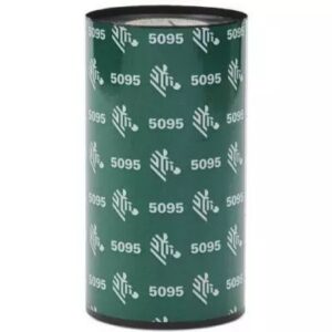 Zebra ZipShip 5095 Pack de 12 Cintas de Transferencia Termica Original - Cintas de Resina - Nucleo 12.7mm, Ancho 110mm, Longitud 74m