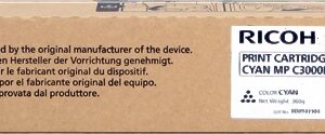 Ricoh Aficio MP-C2500/MP-C3000 Cyan Cartucho de Toner Original - 888643/888639/884949/842033