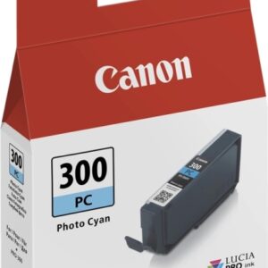 Canon PFI300 Cyan Photo Cartucho de Tinta Original - 4197C001/PFI300PC