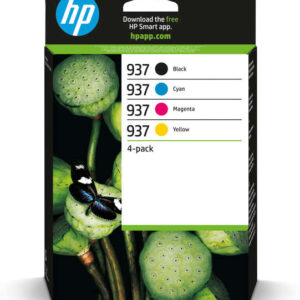 HP 937 Pack de 4 Cartuchos de Tinta Originales - 6C400NE