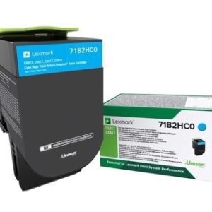 Lexmark CS417/CX417/CS517/CX517 Cyan Cartucho de Toner Original - 71B2HC0/71B0H20