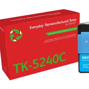 Xerox Everyday Kyocera TK5240 Cyan Cartucho de Toner Remanufacturado - Reemplaza 1T02R7CNL0/TK5240C