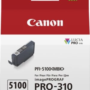 Canon PFI5100 Negro Mate Cartucho de Tinta Original - PFI5100MBK/6951C001