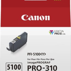 Canon PFI5100 Amarillo Cartucho de Tinta Original - PFI5100Y/6955C001